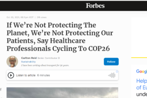 If We’re Not Protecting The Planet, We’re Not Protecting Our Patients, Say Healthcare Professionals Cycling To COP26